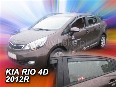 Ofuky oken Kia Rio 2011-2017 (4 díly, sedan)