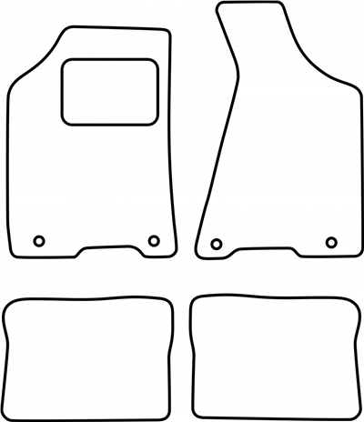 Textilní autokoberce Audi 80 1991-1996