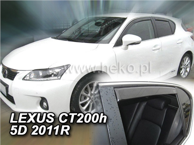 Ofuky oken Lexus CT 200h 2011- (5 dveří, 4 díly)