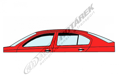 Ofuky oken Mercedes A-Class 2004-2012 (4 díly, W169)