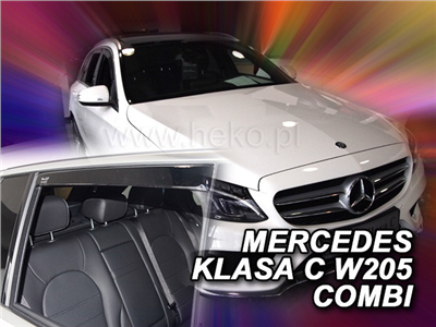 Ofuky oken Mercedes C-Class W205 2014-2021 (5 dveří, 4 díly, combi)