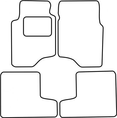 Textilní autokoberce Mitsubishi Pajero 1991-2000 (dlouhá verze)