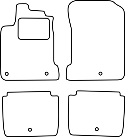 Textilní autokoberce Renault Latitude 2011-2015