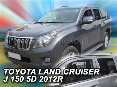 Ofuky oken Toyota Land Cruiser J150 2009- (5 dveří, 4 díly)