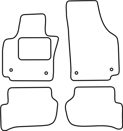 Textilní autokoberce Seat Toledo 2008-2012