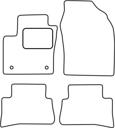 Textilní autokoberce Toyota C-HR 2016-