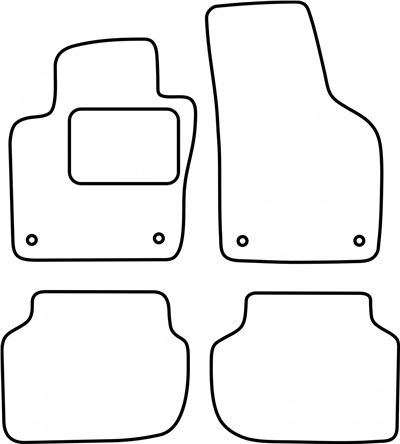 Textilní autokoberce VW Jetta 2011-