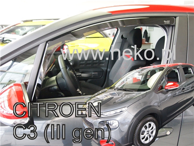 Ofuky oken Citroen C3 2017- (přední)