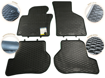 Gumové autokoberce VW Golf VI. 2008-2012