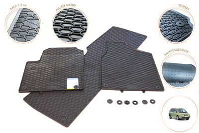 Gumové autokoberce VW Sharan 1995-2010