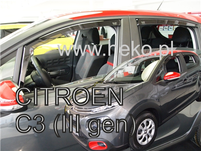 Ofuky oken Citroen C3 2017- (4 díly)