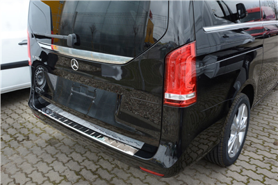 Ochranná lišta hrany kufru Mercedes V-Class 2014- (W447, krátká, chrom)