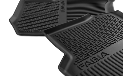 Gumové autokoberce Škoda Fabia III. 2014-2021 (zadní)