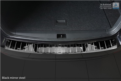 Ochranná lišta hrany kufru Škoda Octavia III. 2017-2020 (combi, tmavá, chrom)
