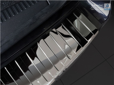 Ochranná lišta hrany kufru Škoda Octavia III. 2017-2020 (combi, tmavá, chrom)