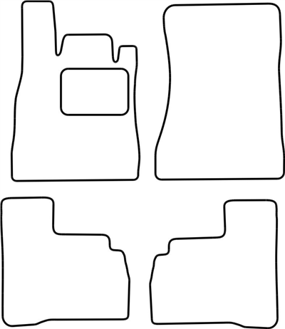 Textilní autokoberce Mercedes S-Class W221 2005-2013