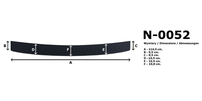 Ochranná lišta hrany kufru Hyundai Tucson 2019-2020 (po faceliftu)