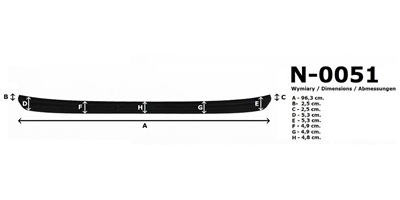Ochranná lišta hrany kufru Hyundai Kona 2017-
