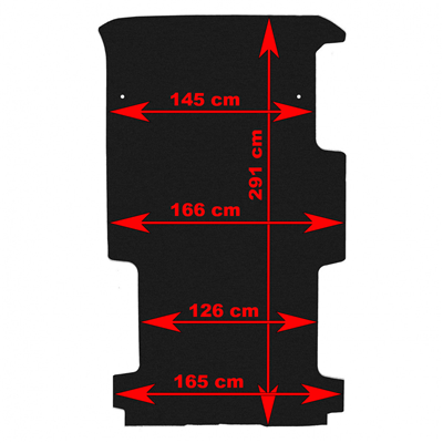 Vložka Fiat Talento 2016- (L2, dlouhá verze, 2 a 3 místa)