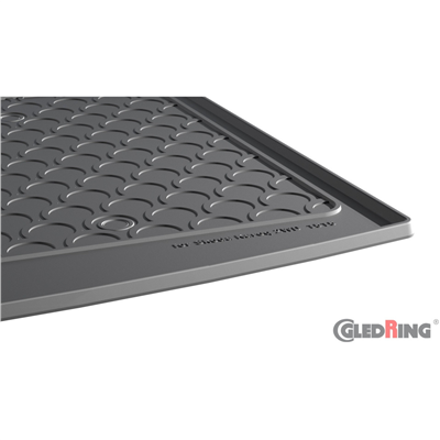 Gumová vana do kufru Škoda Karoq 2017- (4x2, dolní dno, s i bez dojezd. kola)