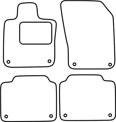 Textilní autokoberce Volvo V90 2016-