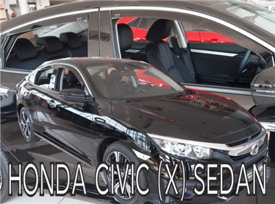 Ofuky oken Honda Civic 2017-2021 (4 díly, sedan)