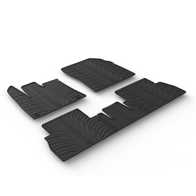 Gumové autokoberce Toyota ProAce City 2020- (oválné fixace, sklopná sedačka spolujezdce)