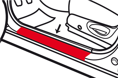 Ochranná fólie (transparentní, 10x200 cm)