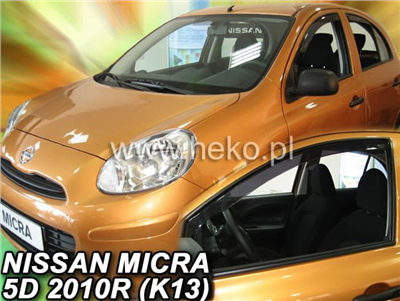 Ofuky oken Nissan Micra 2010-2016 (přední)