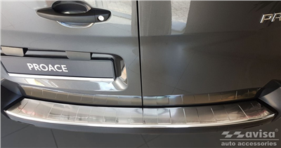 Ochranná lišta hrany kufru Citroen SpaceTourer 2016- (plastový nárazník, výklopné dveře)