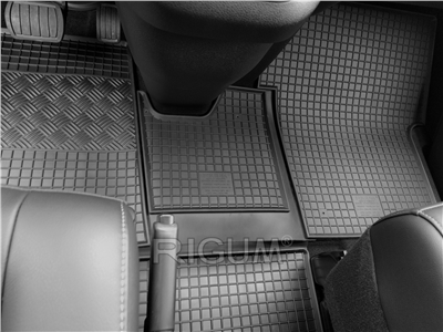 Gumové autokoberce Opel Vivaro 2019- (přední, 2 místa, tunel)