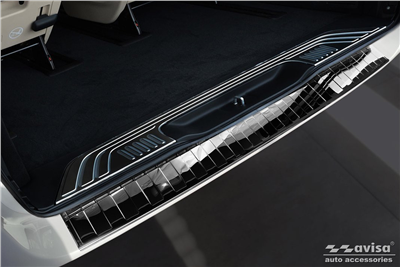 Ochranná lišta hrany kufru Mercedes V-Class / Viano / Vito 2014- (W447, chrom, tmavá, dlouhá)