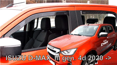 Ofuky oken Isuzu D-Max 2020- (4 díly)