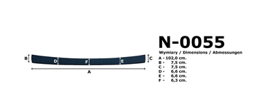Ochranná lišta hrany kufru Suzuki Across 2021-