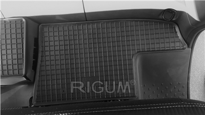 Gumové autokoberce Renault Trafic 2014- (druhá řada, topení, 2 dveře)