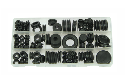 průchodky gumové, 125 dílů