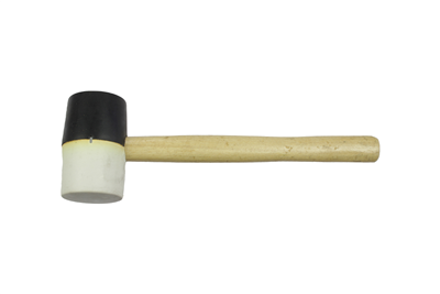 palička gumová pr. 52 x 85 mm, 340 g, bílo-černá guma