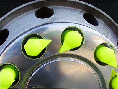 Indikátor povolení matic 32 mm horní, pro nákladní auta a autobusy, plast - Dustite LR