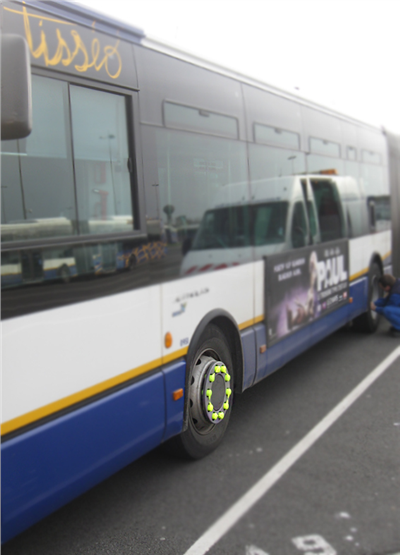 Indikátor povolení matic 32 mm horní, pro nákladní auta a autobusy, plast - Dustite LR