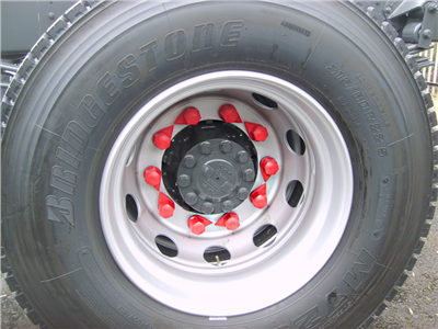 Indikátor povolení matic 33 mm dolní, pro nákladní auta a autobusy, plast - Dustite DT