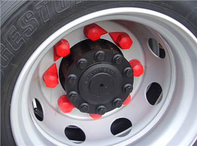 Indikátor povolení matic 33 mm dolní, pro nákladní auta a autobusy, plast - Dustite DT