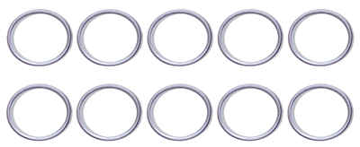 Těsnící kroužky 17 mm pro olejové výpusti, sada 10 ks - BGS 126-UM17