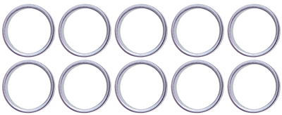 Těsnící kroužky 20 mm pro olejové výpusti, sada 10 ks - BGS 126-UM20