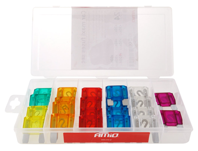 Autopojistky MAXI pouzdro 24ks Mix