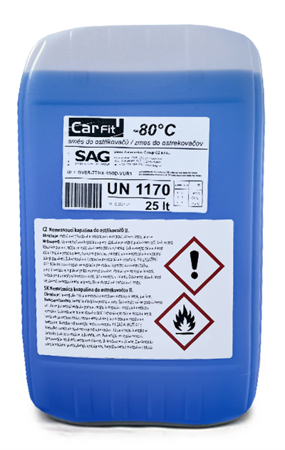 Zimní kapalina do ostřikovačů -80°C - 25L