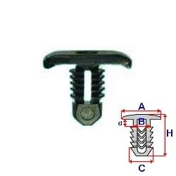 Příchytka těsnění kapoty