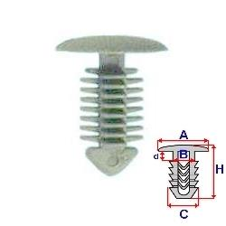 Příchytka čalounění kufru