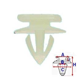 Příchytka plastového prahu