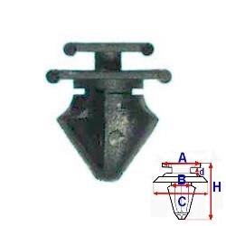 Příchytka pro boční lišty