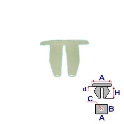 Rozpínací matice pro kryt kufru